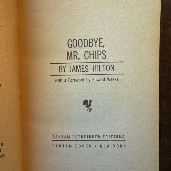 VINTAGE 1963 Goodbye, Mr. Chips by James Hilton - Paperback - Picture 7 of 11